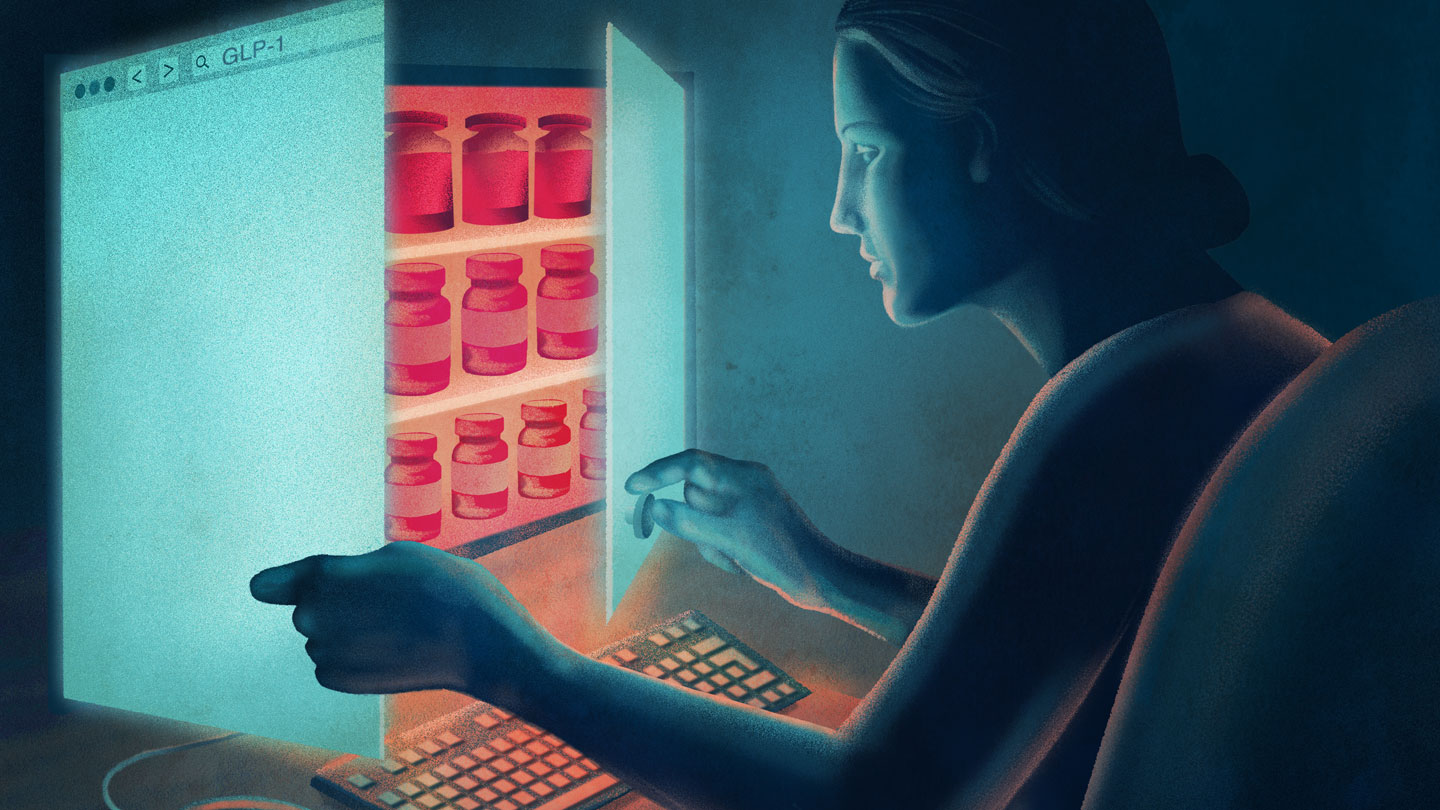 A shadowy market for weight-loss drugs has emerged online