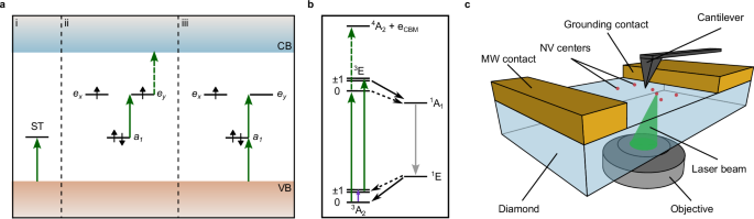 Voltage detected single spin dynamics in diamond at ambient conditions
