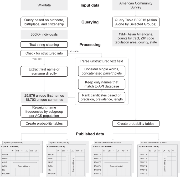 Enabling disaggregation of Asian American subgroups: a dataset of Wikidata names for disparity estimation