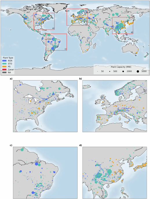 Global dataset combining open-source hydropower plant and reservoir data