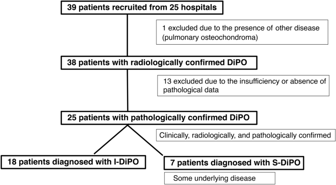 Diffuse pulmonary ossification and its association with cicatricial organising pneumonia in idiopathic and secondary forms