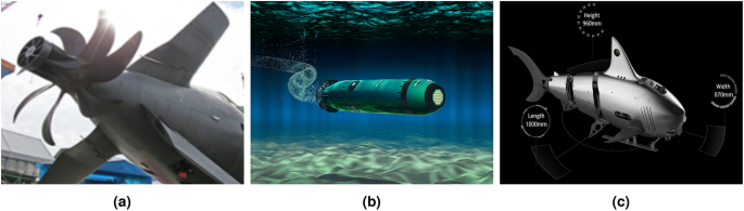 Biomimetic propulsion system efficiency for unmanned underwater vehicle