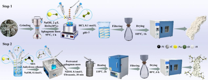 Sustainable hydrophobic bio-based adsorbent from modified sphagnum moss for efficient oil-water separation