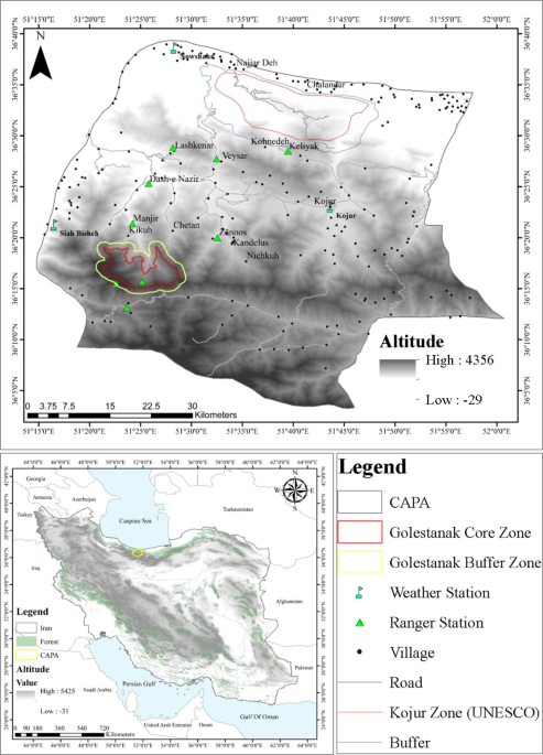 Climate change impacts on altitudinal movements of society large mammals in the Alborz