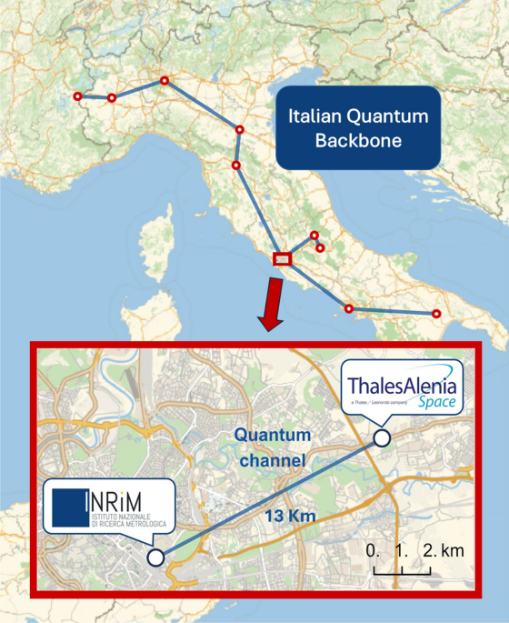QKD protected fiber-based infrastructure for time dissemination
