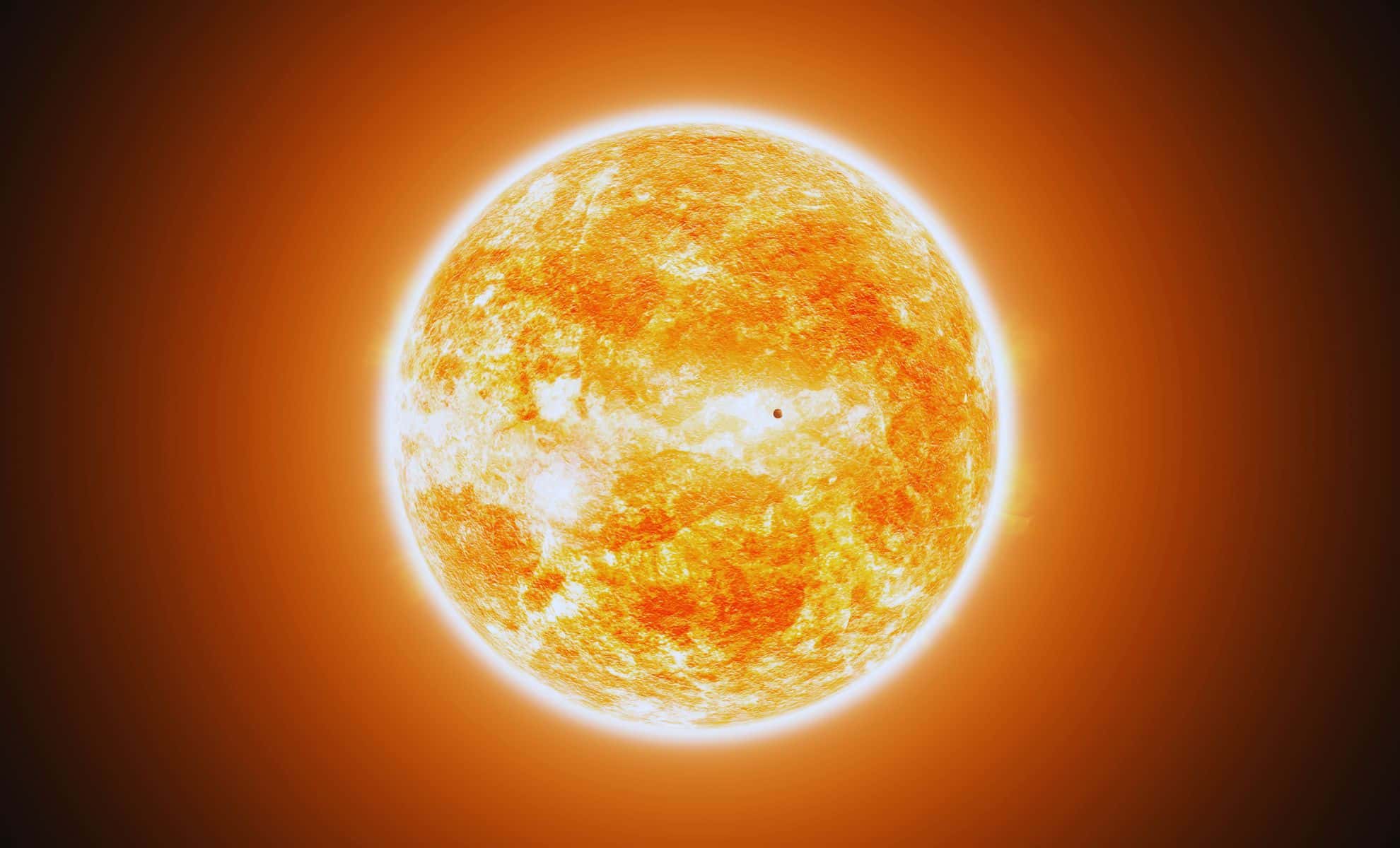 A Glimpse Of The Sun Rising Behind The World’s Largest Telescope