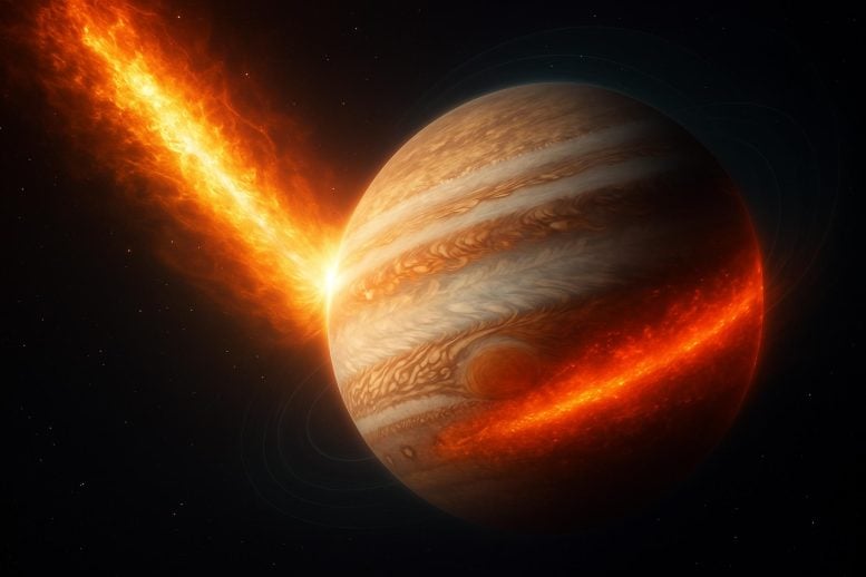 Jupiter’s Defenses Collapse Under Massive Solar Storm, Scientists Shocked by 500°C Heat Surge