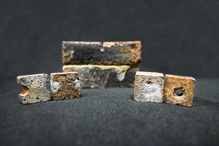 Bacteria-Based Brick Repair for Lunar Habitats