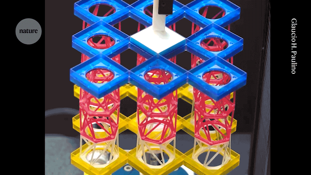 Shapeshifting origami material shrinks when twisted