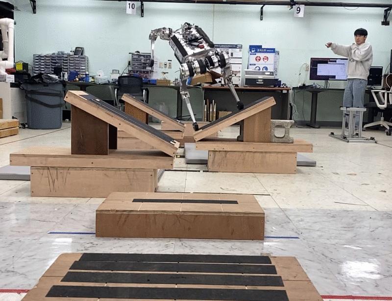 High-speed control and navigation for quadrupedal robots on complex and discrete terrain | Science Robotics