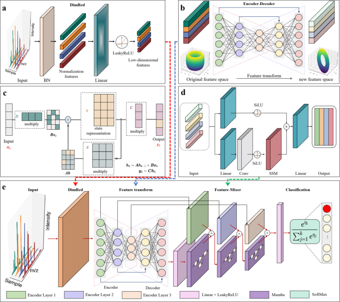 An end-to-end mass spectrometry data classification model with a unified architecture