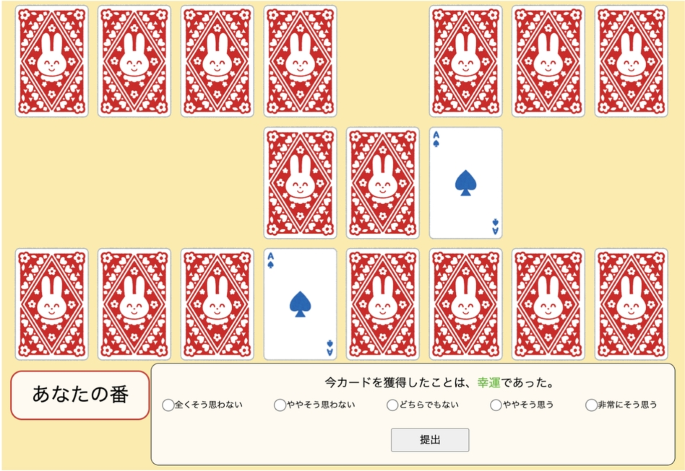 Investigating the relationship between luck beliefs causal attributions and well-being through a card game experiment