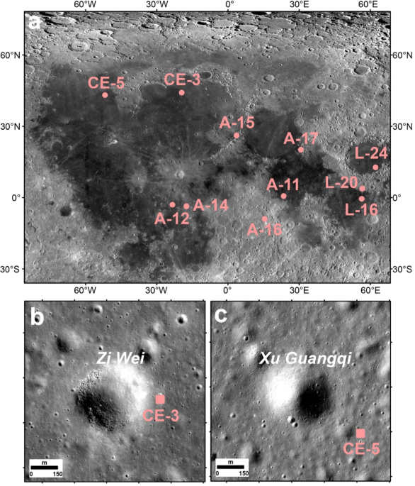 Chang’E-5 radar reveals fast regolith production at landing site