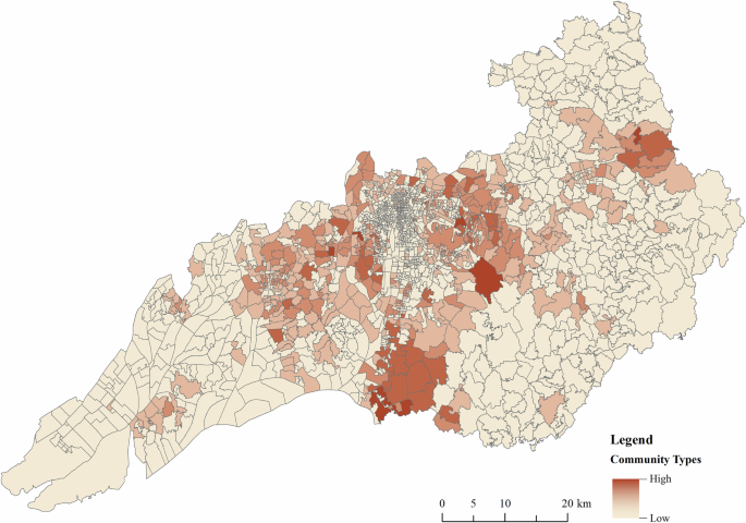 Investigating the differences in influencing factors on burglaries in migrant communities, local communities, and mixed communities: a case study of ZG City
