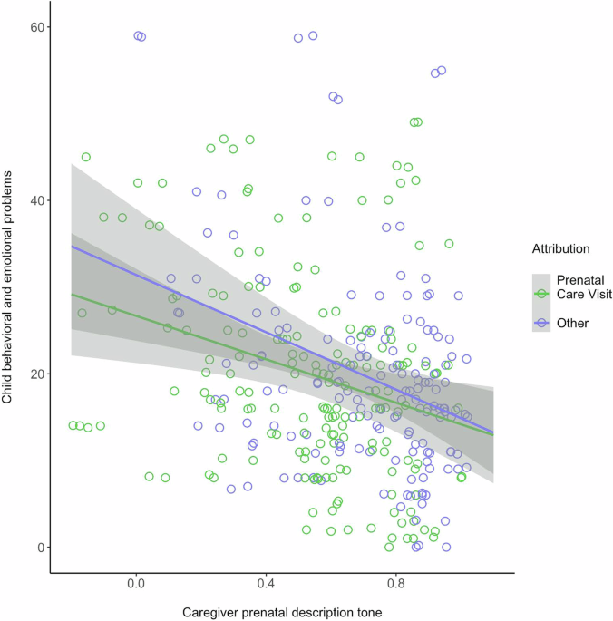 Evidence that prenatal care visit experiences influence perceptions of the child