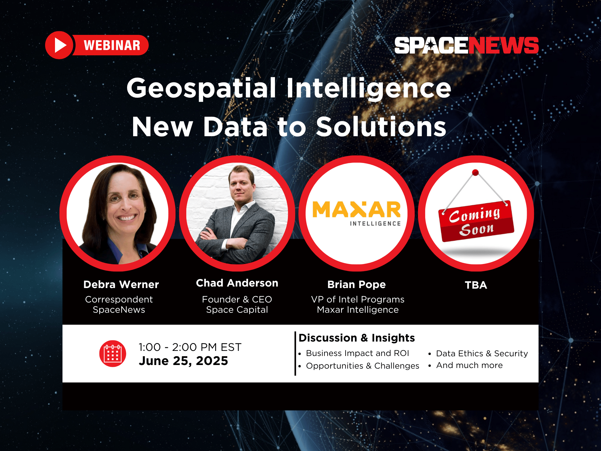 Webinar: Geospatial Intelligence – New Data to Solutions