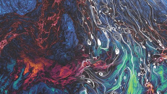Our galaxy’s swirling gases and magnetic lines create cosmic artwork in new simulation