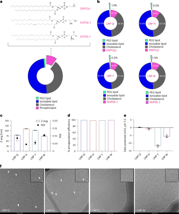 Tailoring the adjuvanticity of lipid nanoparticles by PEG lipid ratio and phospholipid modifications
