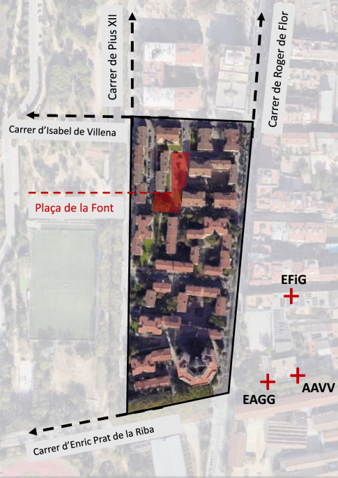 Explorative pedestrian mobility geolocated data from a citizen science experiment in a neighbourhood