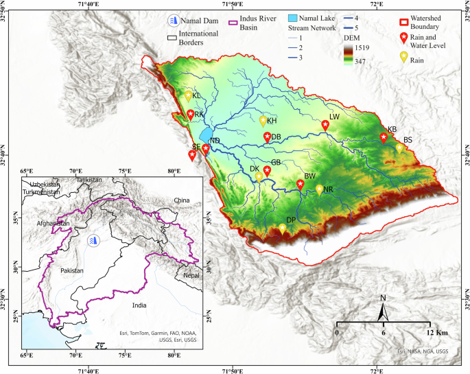 Hydrometeorological Network of Namal Valley, Pakistan