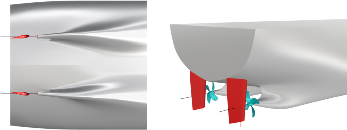 Resistance and propulsion performance of a twin skeg ship with different rudder angle