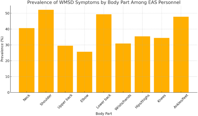 Prevalence and associated factors of work-related musculoskeletal disorder symptoms amongst emergency medical service workers