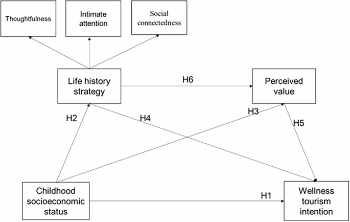 Relationship between childhood socio-economic status and wellness tourism intention: a combined PLS-SEM and NCA methods