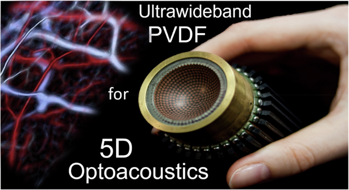 Ultrawideband high density polymer-based spherical array for real-time functional optoacoustic micro-angiography