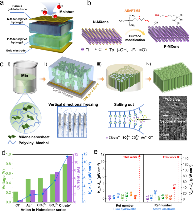 Micro-meso-macroporous channels finely tailored for highly efficient moisture energy harvesting