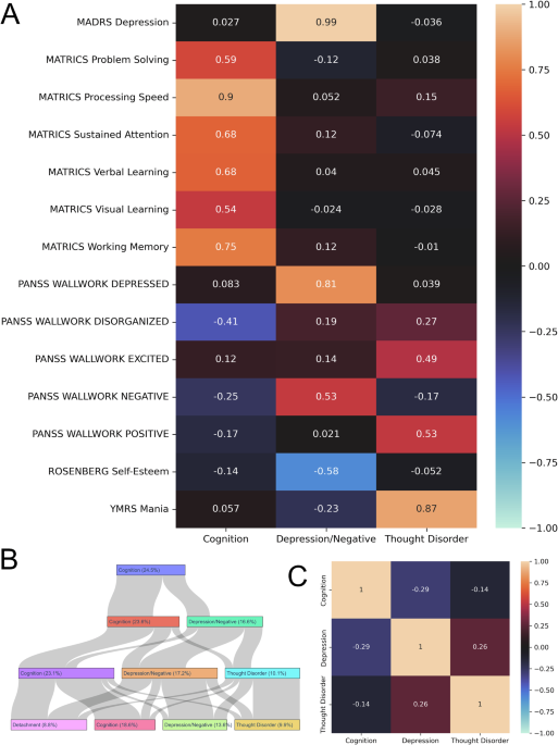 A dimensional approach to psychosis: identifying cognition, depression, and thought disorder factors in a clinical sample