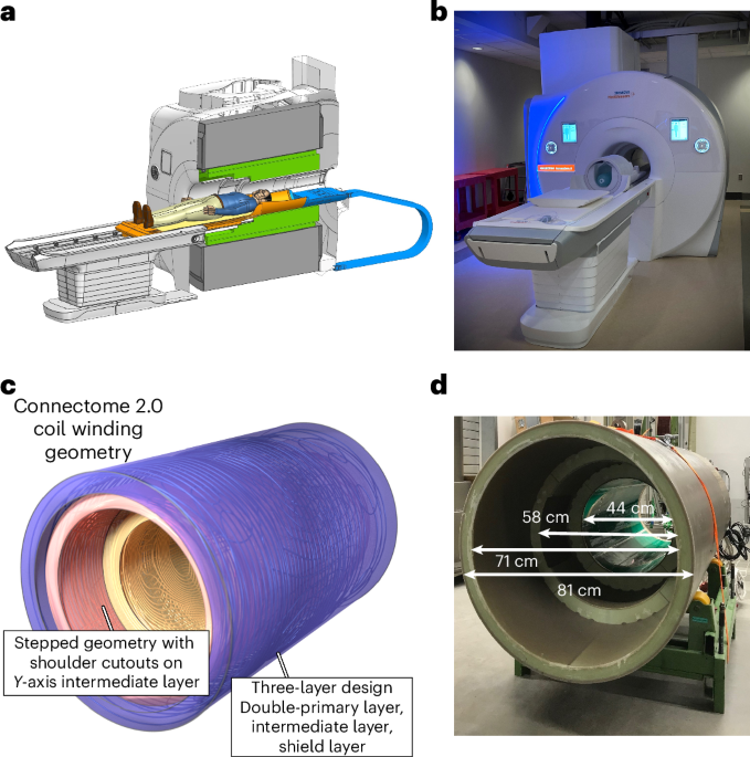 Ultra-high gradient connectomics and microstructure MRI scanner for imaging of human brain circuits across scales