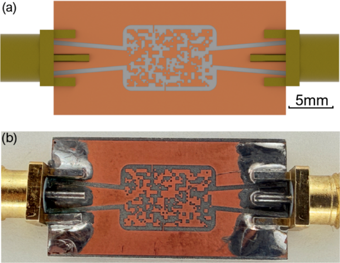 Compact bandpass pixelated microwave filters with short-circuited stubs via inverse design