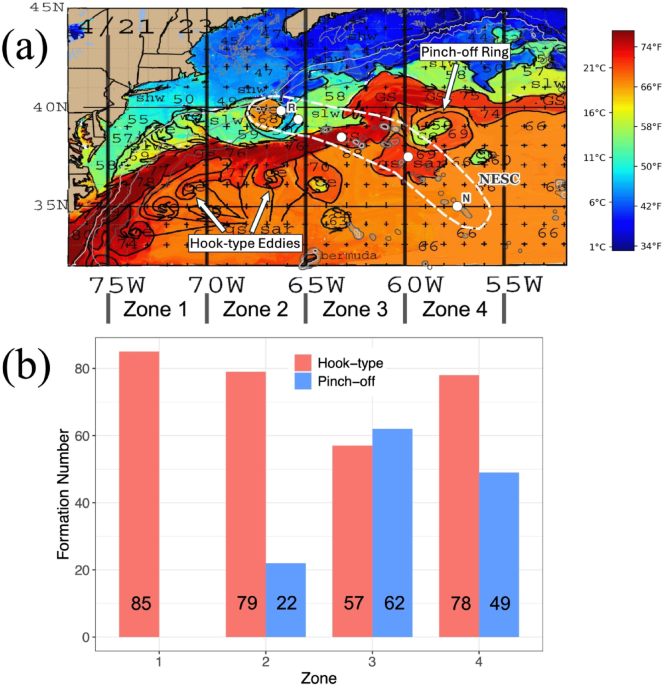 Observational evidence of a new type of cyclonic eddy of the Gulf Stream