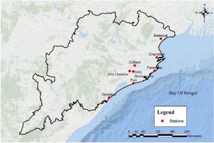 Investigating air temperature changes in Bhubaneswar city over 123 years from 1901 to 2023
