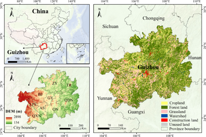The spatial and temporal variations evaluation of water conservation in Guizhou Province based on InVEST model