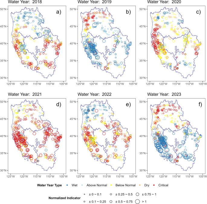 Atmospheric teleconnection patterns and hydrological whiplashes in the Western U.S.