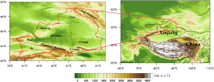 The dominant synoptic patterns and basic characteristics of regional snowstorms in Northern Xinjiang over the past 70 years