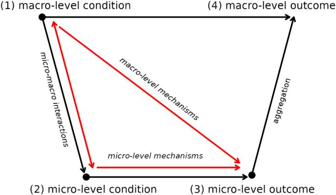 Associations between micro- and macro level social network properties and individual productivity in virtual collaboration