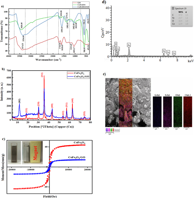 Exploring a green and precise approach based on graphene oxide-cobalt ferrite nanocomposite for detection and quantification of vitamin B9 and antibacterial assessment