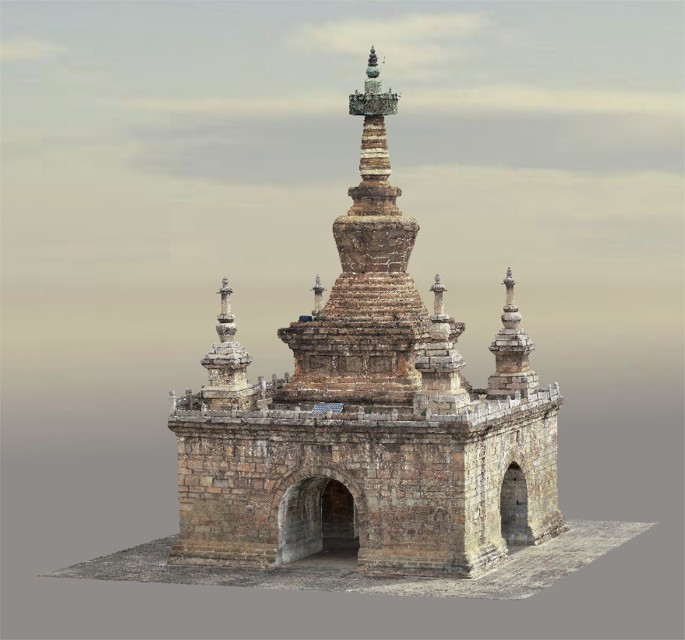 Quantifying blistering on Vajrasana pagoda using complementary in-situ non-destructive techniques