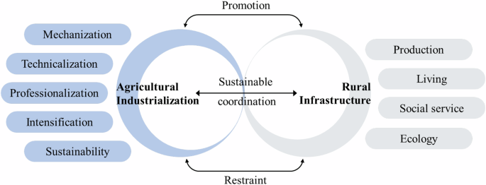Achieving sustainable development goals: coupling coordination between agricultural industrialization and rural infrastructure with the case of China
