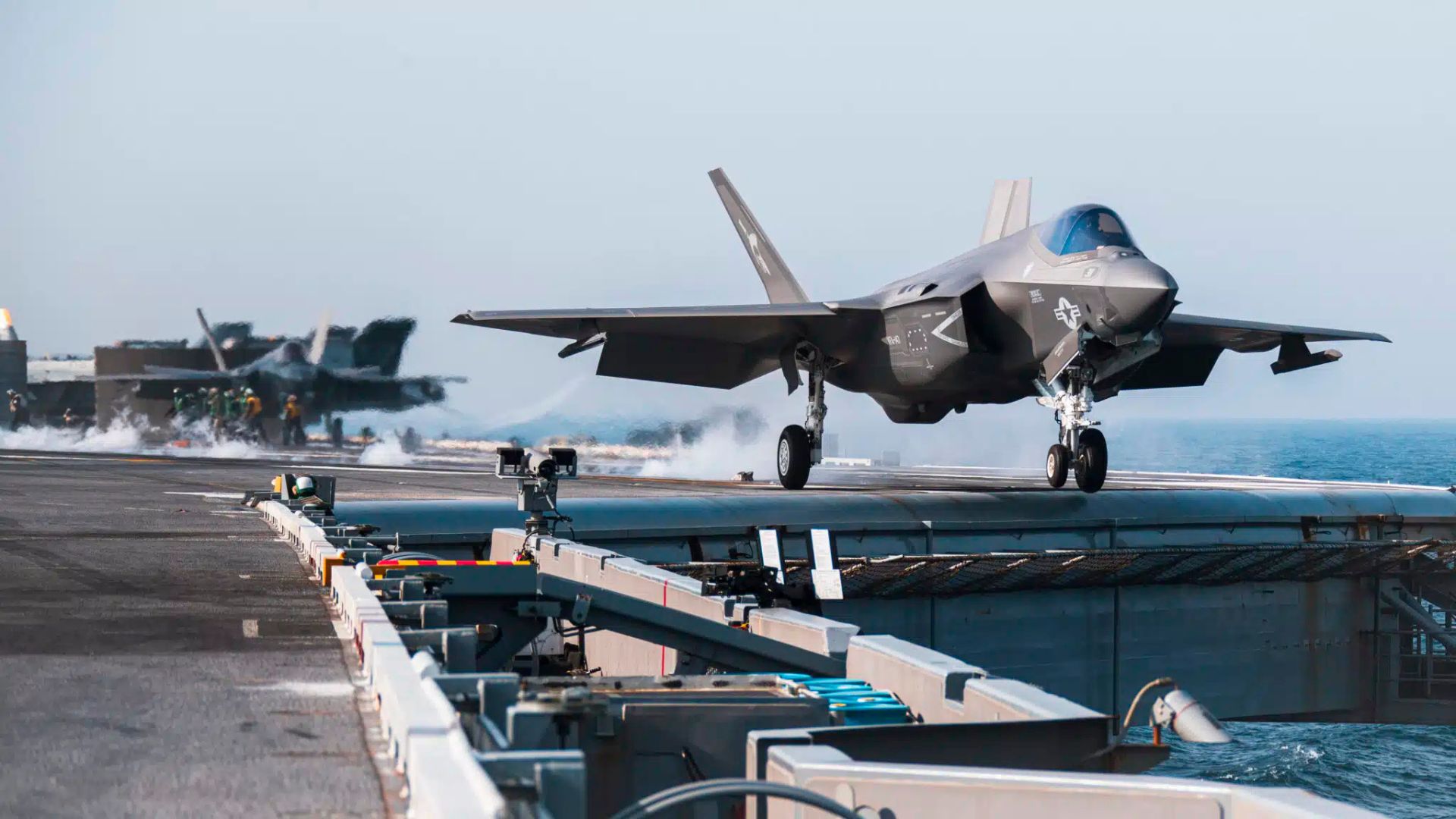 F-35 stealth jet crashes near US Navy base, pilot ejects safely