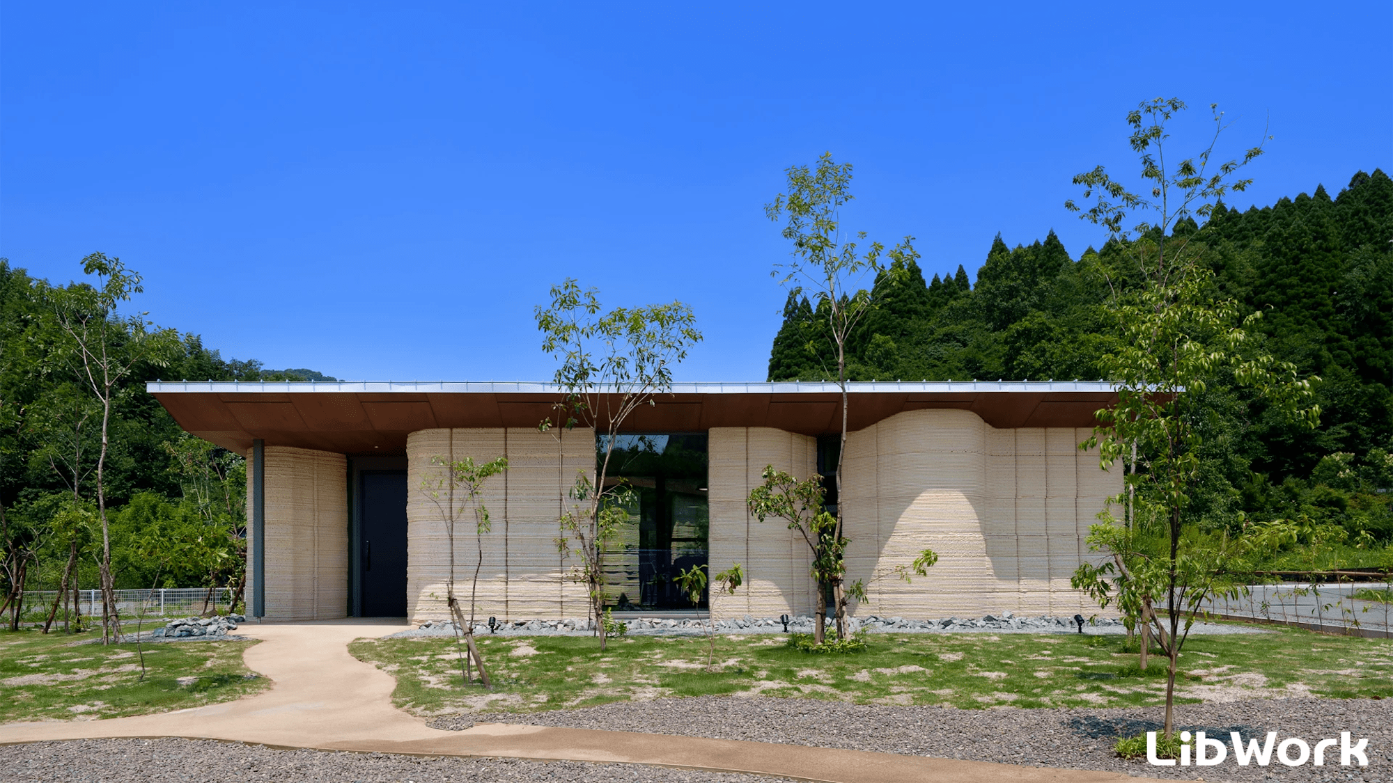 This 3D-printed home is built from dirt