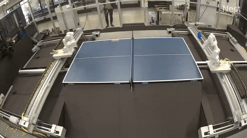 DeepMind Table Tennis Robots Train Each Other
