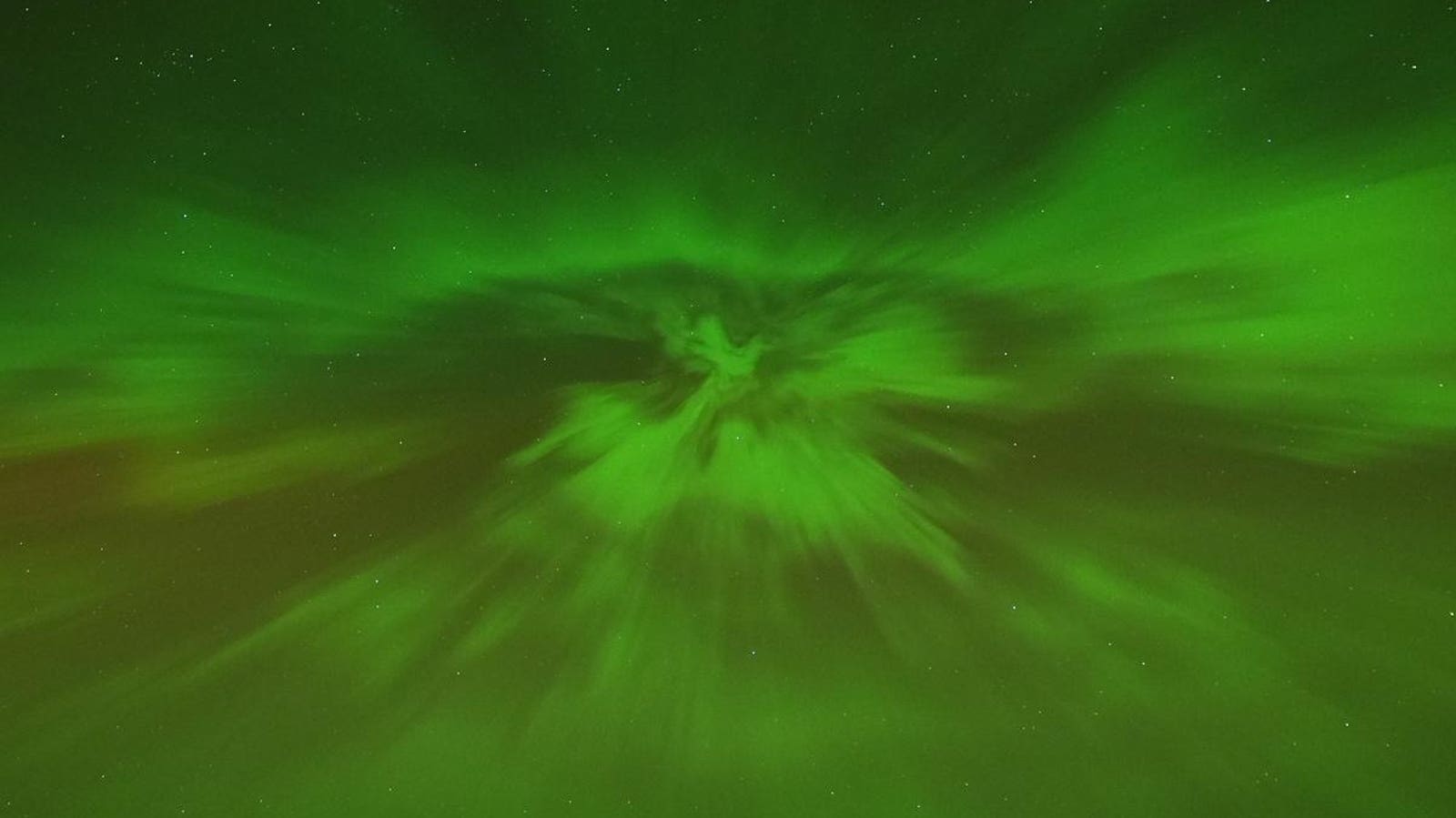 Two Eclipses, Bright Aurora And Saturn