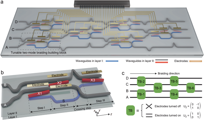 Reconfigurable non-Abelian integrated photonics | Nature Communications