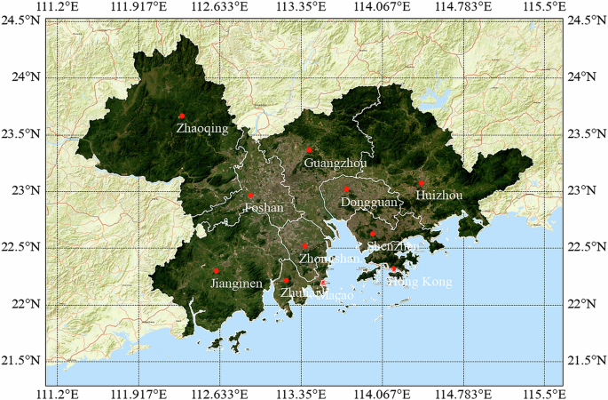 Dynamic land-cover maps in the Guangdong-Hong Kong-Macao Greater Bay Area at 30 m spatial resolution, 2000-2022
