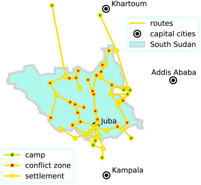 Using machine learning to forecast conflict events for use in forced migration models