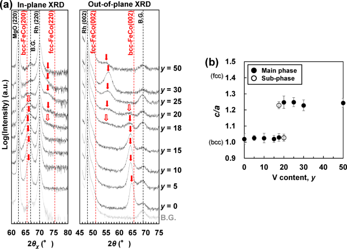 Roles of elements V and N in tetragonally distorted Fe-Co-V-N films