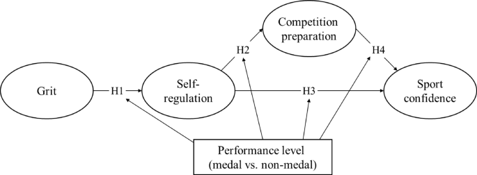 Differences in the relationship among grit, self-regulation, competition preparation, and sport confidence across performance levels: a multi-group analysis